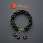 Black beads Gajra bracelet