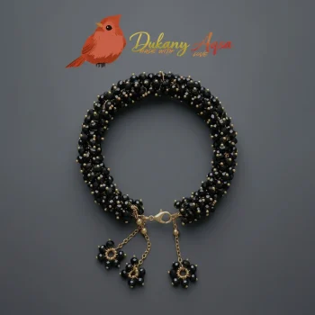 Black-beads-Gajra-bracelet