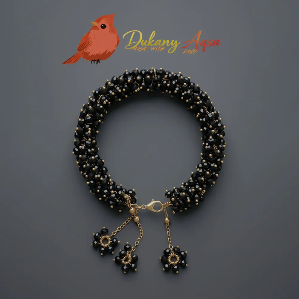 Black beads Gajra bracelet Black-beads-Gajra-bracelet