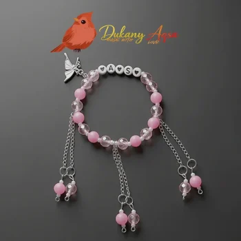 Customized name beads bracelet for girls