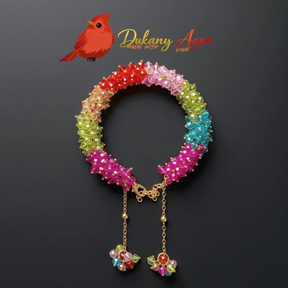 Multi Color Gajra Bracelet Multi Color Gajra Bracelet
